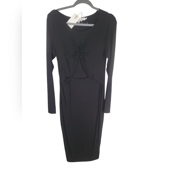 New‎ Good American Cutout Long Sleeve Dress 4 (XL) - Picture 3 of 9